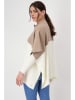 monari Cardigan in Creme/ Hellbraun
