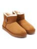 Mandel Ankle-Boots "Iris" in Hellbraun