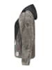 Canadian Peak Fleecejacke "Typologieak" in Grau/ Schwarz