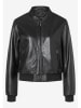 More & More Leder-Jacke in Schwarz