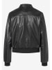 More & More Leder-Jacke in Schwarz