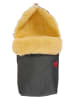 Kaiser Naturfellprodukte Lammfell-Fußsack "Natura" in Anthrazit - (L)85 x (B)45 cm