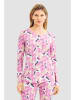 Rösch Pyjamatop roze/wit