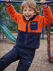 Kamik Teddy fleece vest "Shep" oranje/donkerblauw