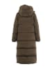 Woolrich Płaszcz puchowy "Kelly" w kolorze ciemnobrązowym