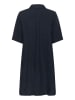CULTURE Leinen-Kleid in Dunkelblau