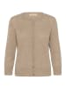 CULTURE Wollen vest taupe