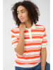 Kaffe Poloshirt crème/oranje