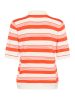 Kaffe Poloshirt crème/oranje