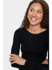 SAINT TROPEZ Longsleeve in Schwarz