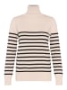 SAINT TROPEZ Rollkragenpullover in Beige
