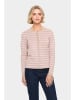 SAINT TROPEZ Cardigan in Rosa/ Beige