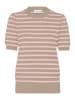 SAINT TROPEZ Gebreid shirt beige