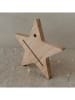 Eulenschnitt Kartenständer "Stern" in Natur - Ø 20 cm