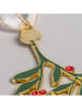 Eulenschnitt Baumschmuck "Mistelzweig" in Grün - (B)5 x (H)9,6 cm