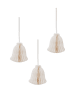 Eulenschnitt 2er-Set: Papieranhänger "Glocke" in Creme - (H)7 cm