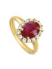 OR Carats Gold-Ring mit Edelsteinen