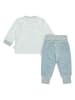 Steiff 2tlg. Outfit in Creme/ Hellblau