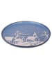 Villa d´Este 6er-Set: Speiseteller ''Winter Village'' in Blau - Ø 26,5 cm