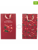 Villa d´Este 12-delige set: geschenkzakjes "Natalotto" rood - (B)23 x (H)39 x (D)15 cm