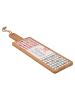 Villa d´Este Schneidebrett "Xmas Fiocchi" in Hellbraun/ Bunt - (B)12,5 x (H)40 x (T)1,2 cm