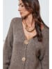 So Cachemire Cardigan "Believe" in Taupe
