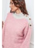 So Cachemire Pullover "Calinia" in Rosa/ Grau