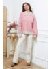 So Cachemire Pullover "Calinia" in Rosa/ Grau