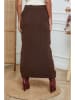 So Cachemire Gebreide rok "Doristo" bruin