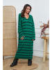 So Cachemire Sukienka dzianinowa "Dowell" w kolorze czarno-zielonym