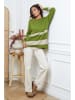 So Cachemire Pullover "Ellev" in Grün/ Beige