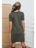 So Cachemire Strickkleid "Irish" in Khaki