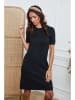 So Cachemire Strickkleid "Irish" in Schwarz