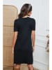 So Cachemire Strickkleid "Irish" in Schwarz