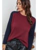 So Cachemire Pullover "Kaleis" in Bordeaux/ Dunkelblau