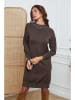 So Cachemire Strickkleid "Linoa" in Braun