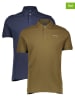 G-Star Koszulki polo (2 szt.) w kolorze oliwkowym i granatowym