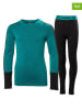 Helly Hansen 2-delige functionele ondergoedset turquoise/zwart