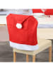 Hollybell 6er-Set: Weihnachtsstuhlbezüge in Rot - (L)62 x (B)50 cm