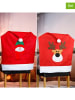 Hollybell 6er-Set: Weihnachtsstuhlbezüge in Rot - (L)65 x (B)49 cm