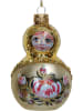 Kersten Kerstboomversiering "Babushka" crème - (B)7 x (H)11 cm
