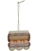 Kersten Kerstboomversiering "Fresh Eggs" wit/beige - (B)8 x (H)6 x (D)6 cm