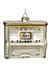 Kersten Kerstboomversiering "Vintage Piano" crème - (H)9,5 cm