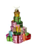 Kersten Kerstboomversiering "Gift Stack" meerkleurig - (H)11,5 cm
