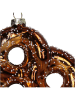 Kersten Ozdoba choinkowa "Pretzel" w kolorze brązowym - wys. 12,3 cm