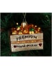 Kersten Baumschmuck "Apricot Crate" in Hellbraun - (H)7,6 cm
