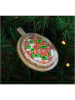 Kersten Kerstboomversiering "Italian Pizza" meerkleurig - Ø 10,4 cm
