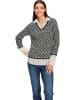 Heine Pullover in Schwarz/ Creme