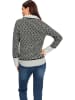Heine Pullover in Schwarz/ Creme