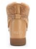 INUIKII Leder-Winterboots "Curly" in Beige